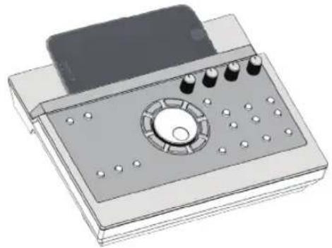ROLAND TD17KV2 - Placer l'appareil mobile sur le plateau et l'utiliser - 1
