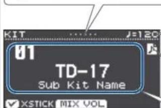 ROLAND TD17KVX2 - Écran au démarrage (écran KIT) - 1