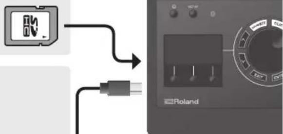 ROLAND TD17KVX2 - Fente de carte SD - 1