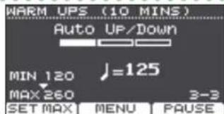 ROLAND TD17KVX2 - Étape 2: auto up/down - 1