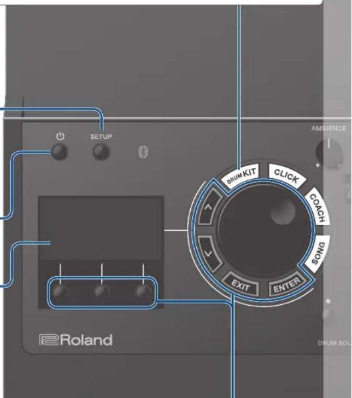 ROLAND TD17KVX2 - Réglage des différents volumes - 1