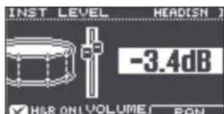 ROLAND TD17KVX2 - Appuyez sur le bouton [LEVEL]. - 1