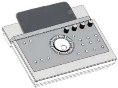 ROLAND TD17KVX2 - Placer l'appareil mobile sur le plateau et l'utiliser - 1
