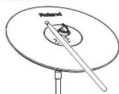 ROLAND TD17KVX2 - Frappe sur le dôme (cymbale ride uniquement) - 1