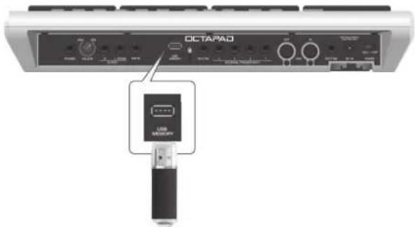 ROLAND Octapad SPD20 PRO - Utilisation d'une clé USB - 1