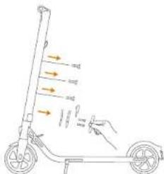 SEGWAY Ninebot KickScooter E45D - Instalacja zestawu drugiego akumulatora (opcja) - 1