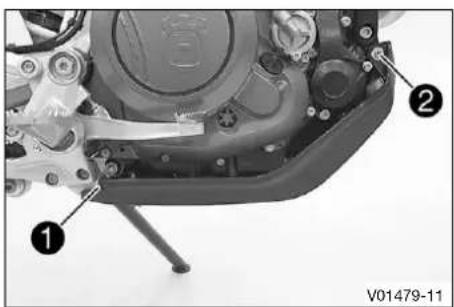 HUSQVARNA 701 Enduro (2022) - Monter la protection moteur - 1