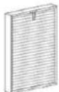 Heylo HL 400 - Filtro principal E11 opcional: filtro de poeira fina (E11) e filtro de carvão activado - 1