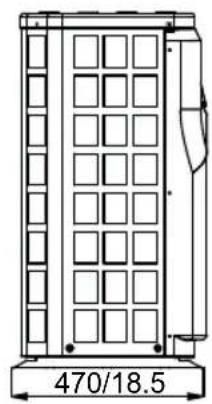 HAYWARD Classic Heat Pump - The dimensions for Swimming Pool Heat Pump Unit - 3