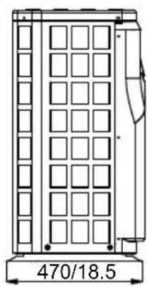 HAYWARD Classic Heat Pump - Dimensions de la thermopompe de piscine - 3