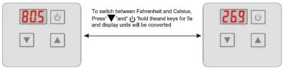 HAYWARD Classic Heat Pump - Setting/ Displaying Temperatures - 2