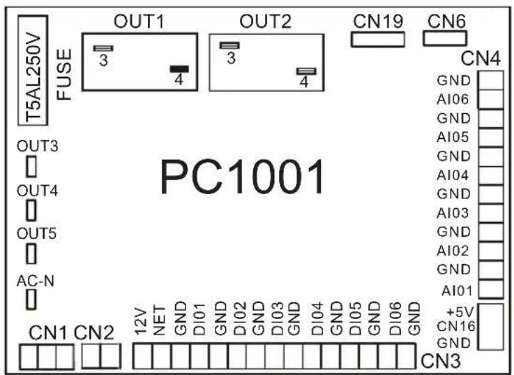 HAYWARD Classic Heat Pump - Connection of PCB illustration - 1