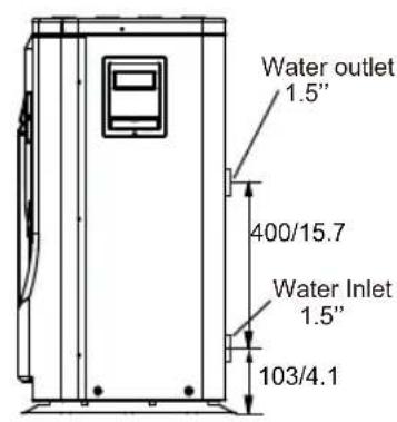 HAYWARD Classic Heat Pump - The dimensions for Swimming Pool Heat Pump Unit - 1
