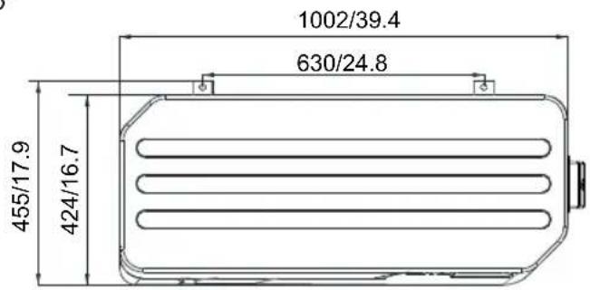 HAYWARD Classic Heat Pump - The dimensions for Swimming Pool Heat Pump Unit - 3
