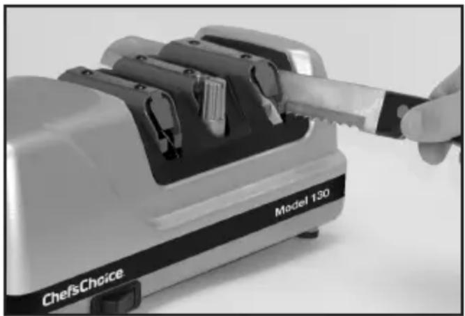 Chef's Choice Model 130 - TEST FOR EDGE SHARPNESS - 1