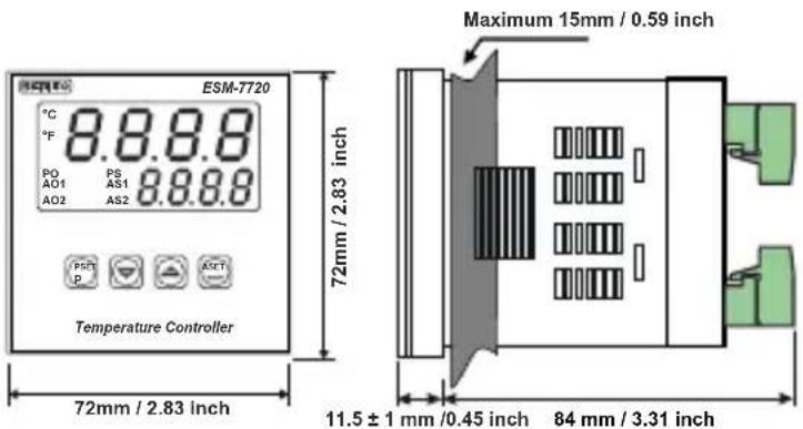 Emko ESM4420 - Dimension - 3