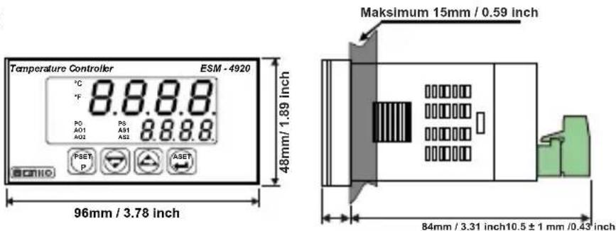 Emko ESM4420 - Dimension - 2