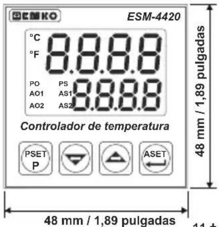 Emko ESM4420 - Encastre del panel: - 6
