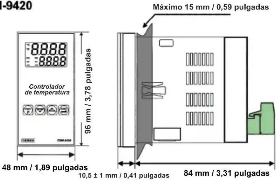 Emko ESM4420 - Encastre del panel: - 12