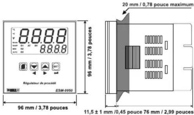 Emko ESM4450 - Classes d'environnement et spécifications physiques - 3