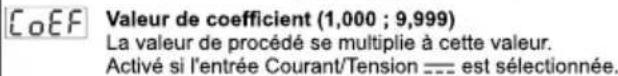 Emko ESM4450 - Définir le type d'entrée procédée. - 10