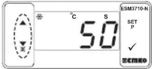 Emko ESM3710N - Änderung und Speichern des Temperatursollwerts - 2