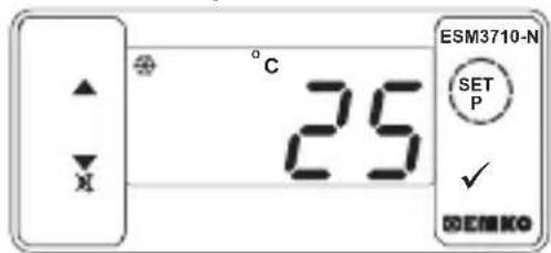 Emko ESM3710N - Changing and Saving Temperature Set Value - 1