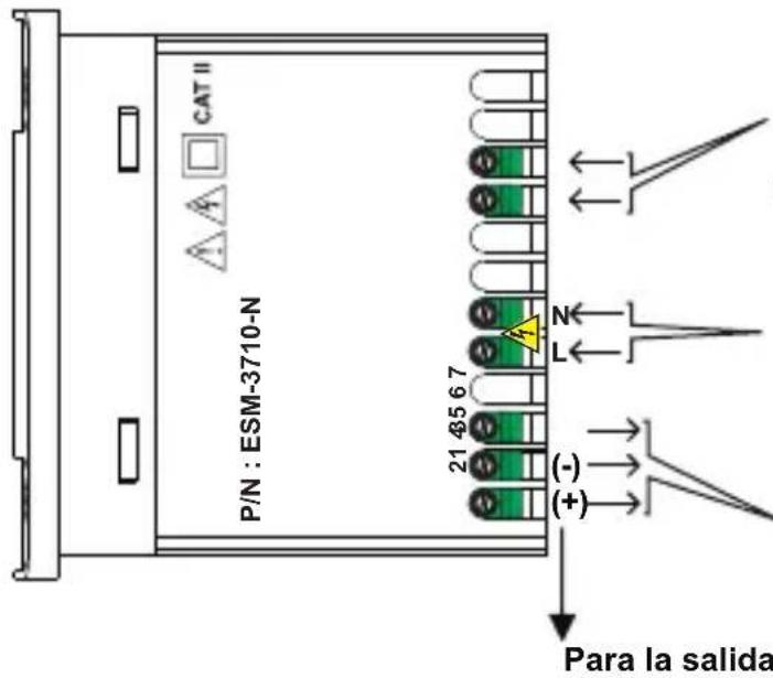 Emko ESM3710N - Diagrama de cableado eléctrico - 1