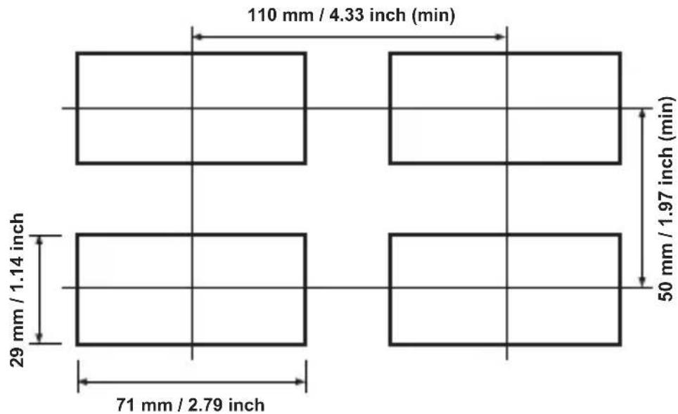 Emko ESM3710N - Panel Cut-Out - 1