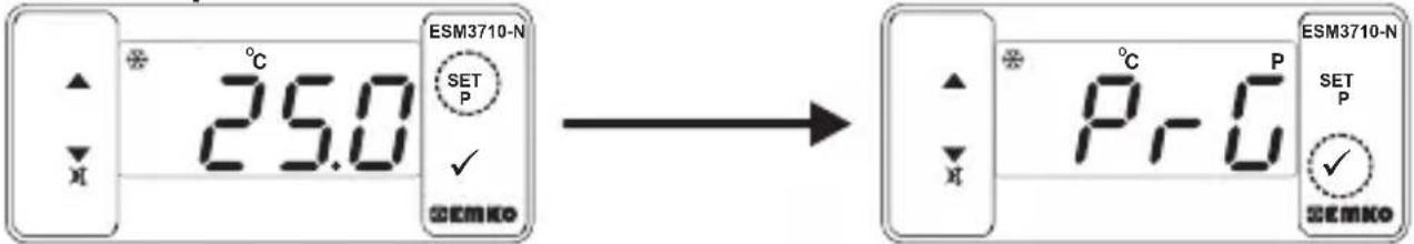 Emko ESM3710N - Entering To The Programming Mode, Changing and Saving Parameter - 1