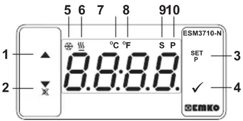 Emko ESM3710N - Etichetta del dispositivo e schema di collegamento - 3