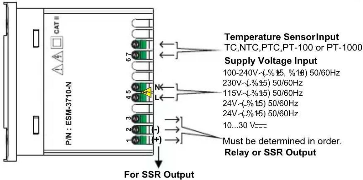 Emko ESM3710N - Electrical Wiring Diagram - 1
