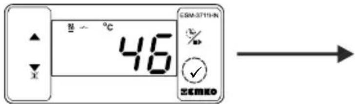 Emko ESM3711HN - Modifica e salvataggio del tempo di cottura (Timer) Valore del parametro - 3