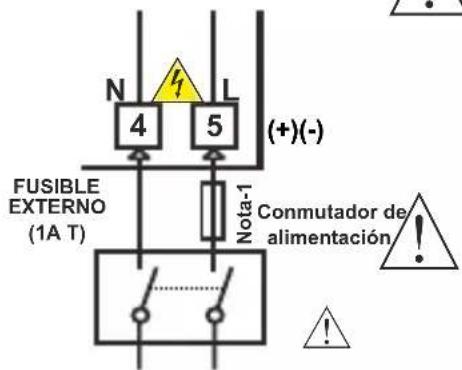Emko ESM3711HN - Conexión de la entrada de la tensión de alimentación del dispositivo - 2