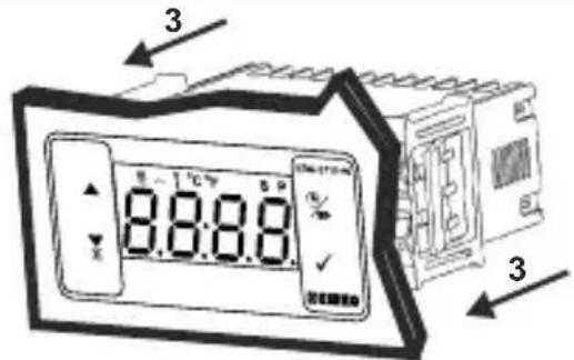 Emko ESM3711HN - Montaje del panel - 2