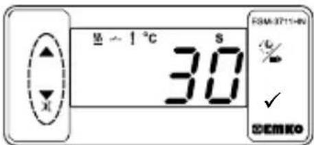 Emko ESM3711HN - Modifica e salvataggio del valore impostato della temperatura - 3