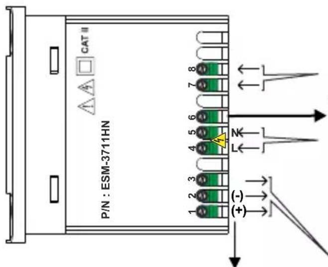 Emko ESM3711HN - Schema elettrico - 1