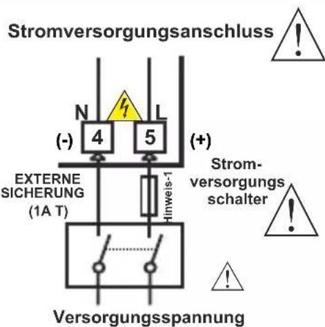 Emko ESM3711HN - Versorgungsspannungseingangsanschluss des Geräts - 1