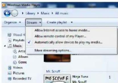 DUAL CR 900 Phantom - Utilisation du media player en tant que serveur upnp - 2