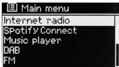 DUAL CR 900 Phantom - Aperçu des menus - 1