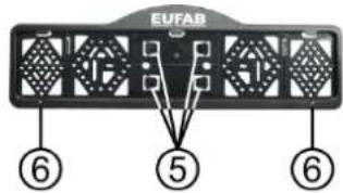 Eufab 11563 - Mounting the license plate holder - 3