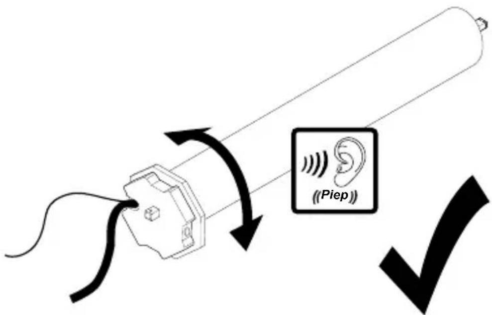 Diagram illustrating ear protection using a device, showing signal transmission and earplifier (Piep) icon with checkmark.