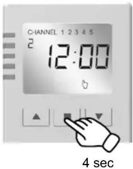 CHANNEL 1 2 3 4 5 2 12:00 4 sec