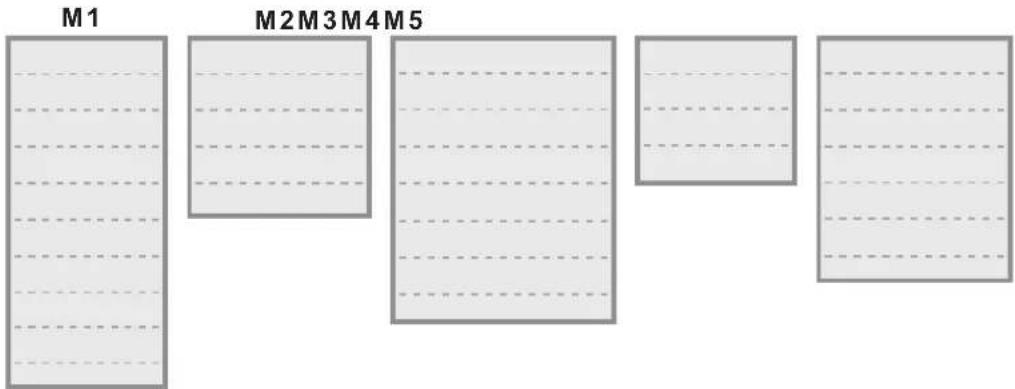 M1 M2M3M4M5
