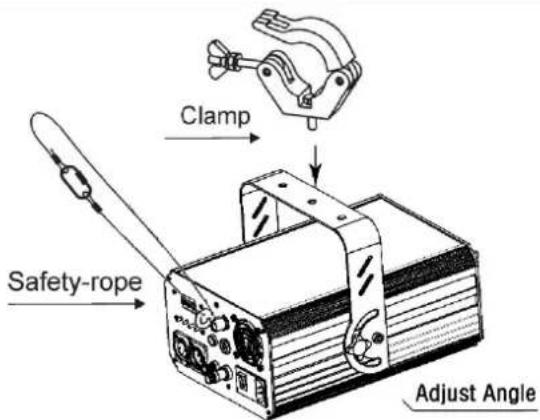 Clamp Safety-rope Adjust Angle