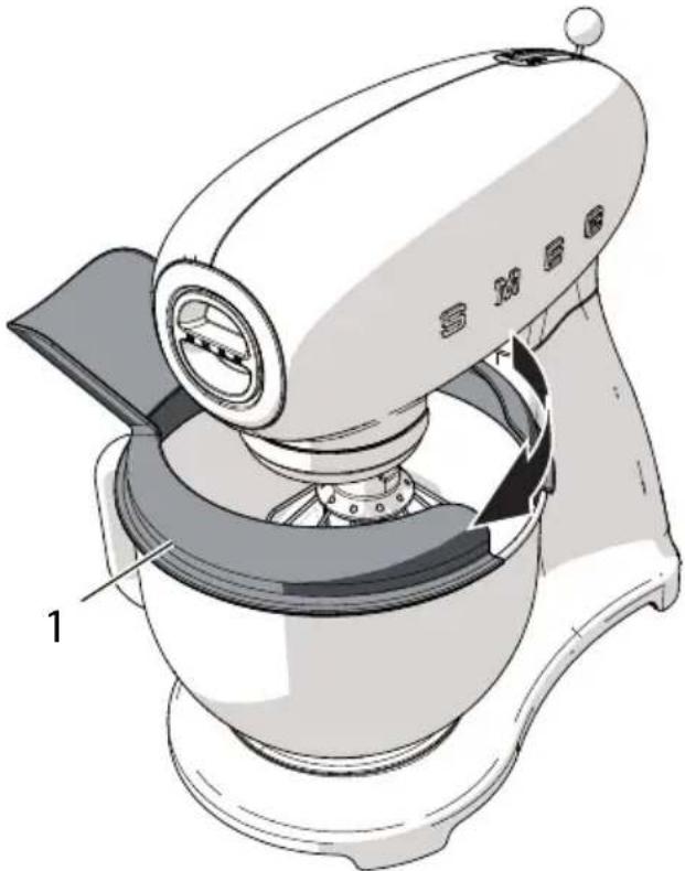 SMEG SMF33 - Mode d'emploi du couvercle anti-éclaboussures - 2