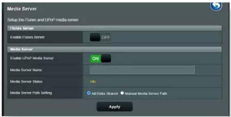 ASUS RTAXE7800 - Utiliser le service de partage DLNA - 1