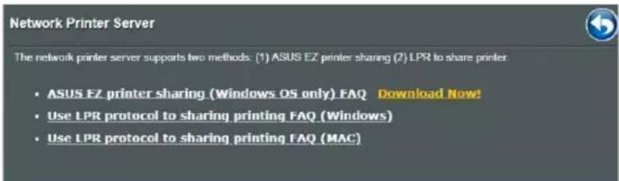 ASUS RTAXE7800 - Pour partager une imprimante avec EZ printer : - 1