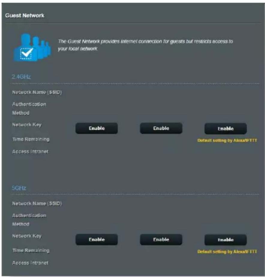 ASUS RTAXE7800 - Pour créer un réseau invité : - 1