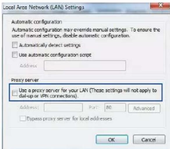 ASUS RTAXE7800 - désactivez le serveur proxy si celui-ci est activé. - 2